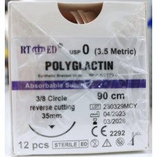 Polyglactin 0 90 cm - (12 db)
