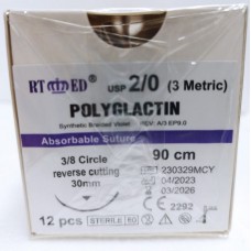 Polyglactin 2/0 90 cm - (12 db)